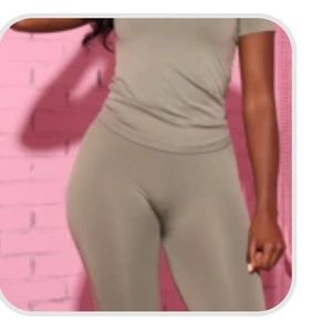 SWANK A POSH - Olive Biker Short Set